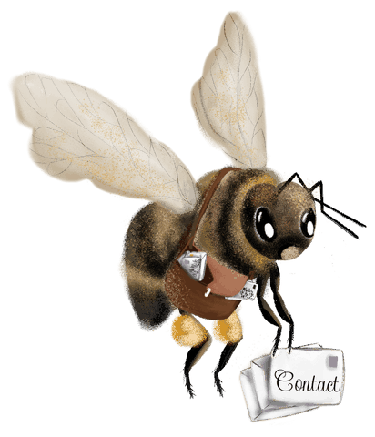 Abeille qui porte le courrier à Lucy !